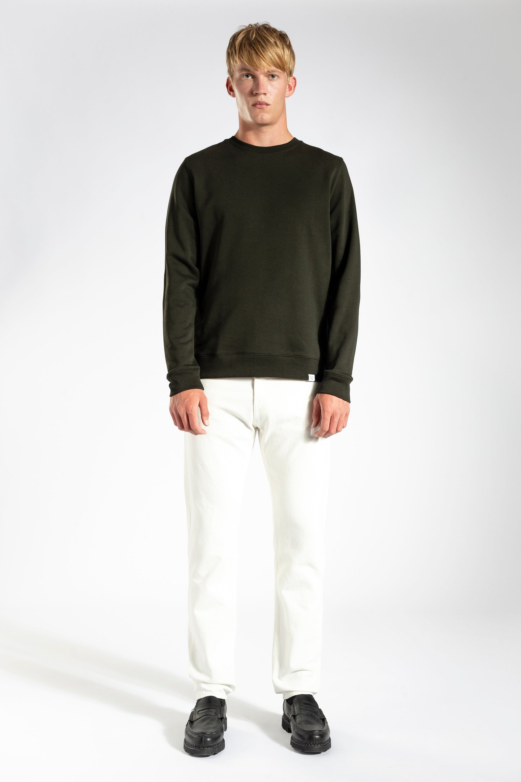 Vagn Slim Organic Sweatshirt  - Beech Green