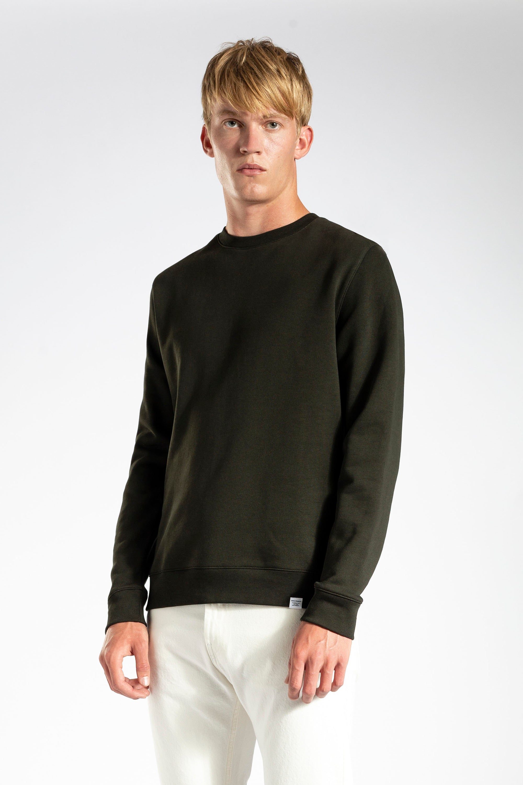Vagn Slim Organic Sweatshirt  - Beech Green