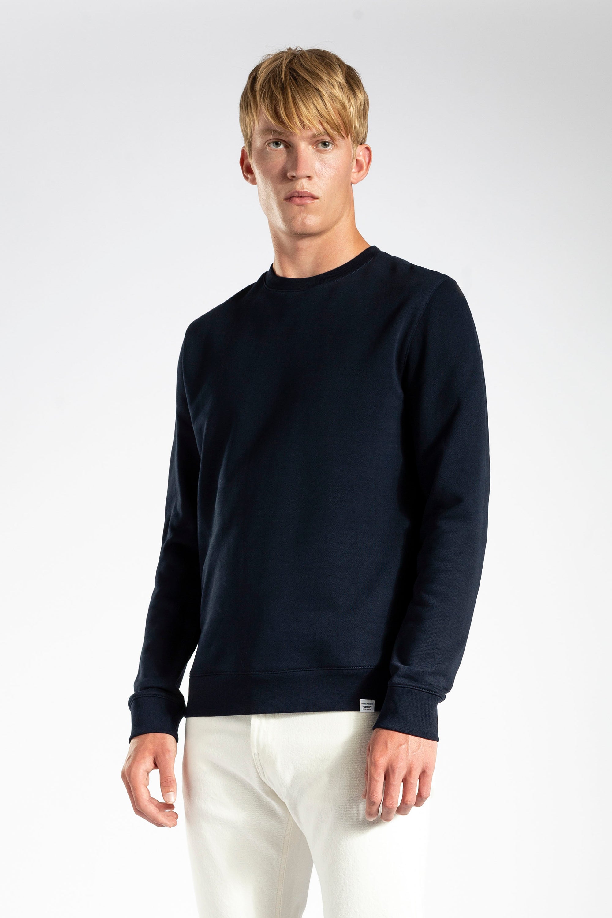 Vagn Slim Organic Sweatshirt - Dark Navy