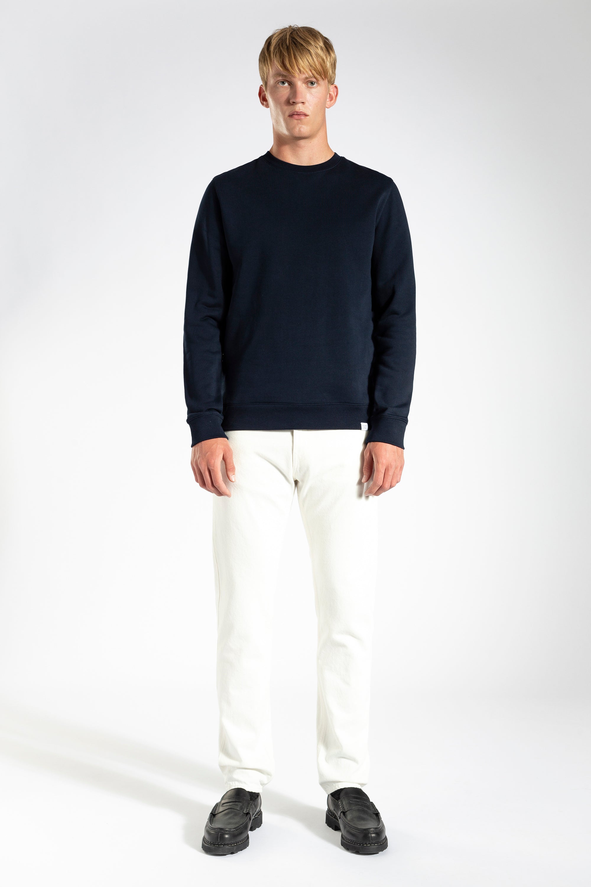 Vagn Slim Organic Sweatshirt - Dark Navy