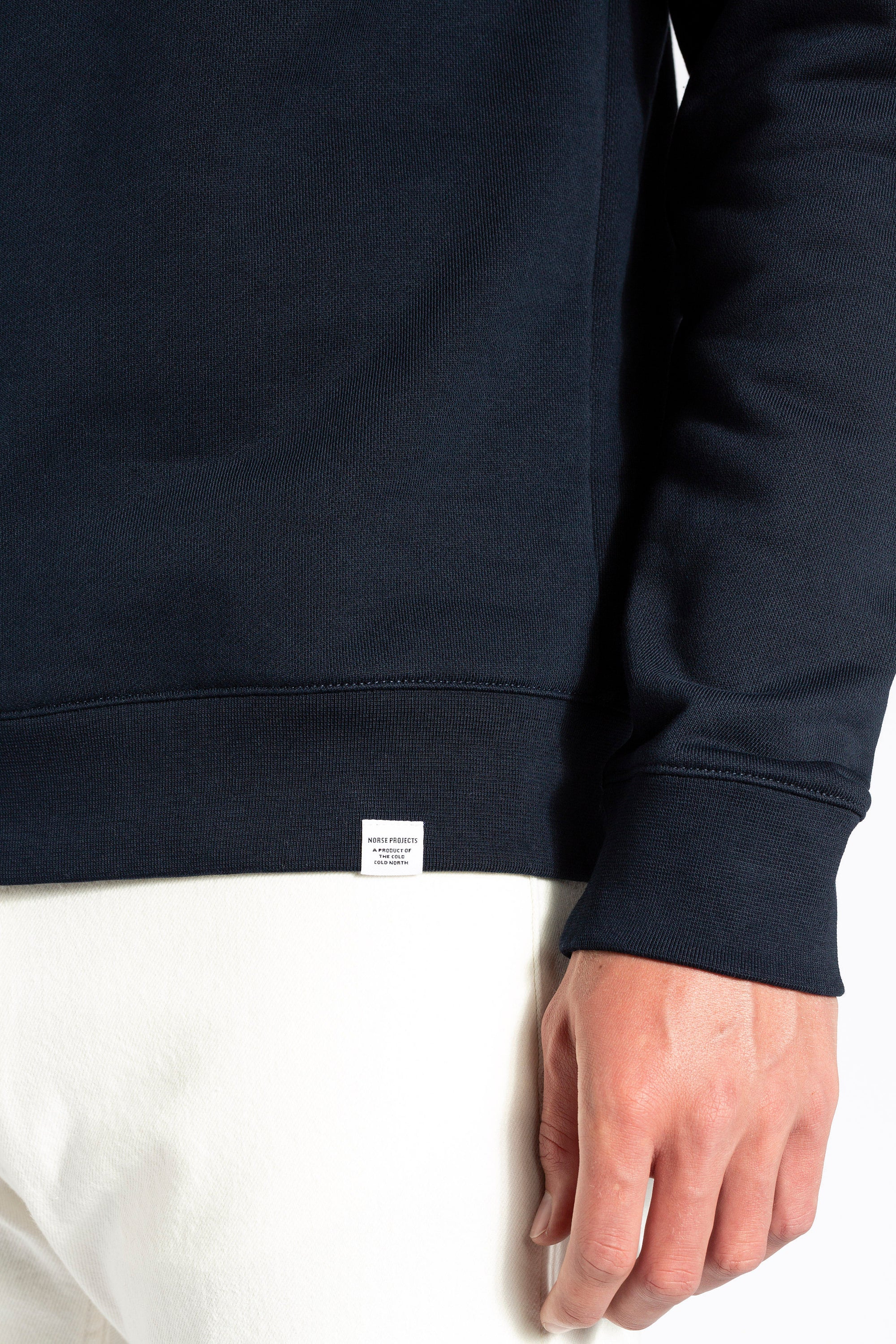 Vagn Slim Organic Sweatshirt - Dark Navy