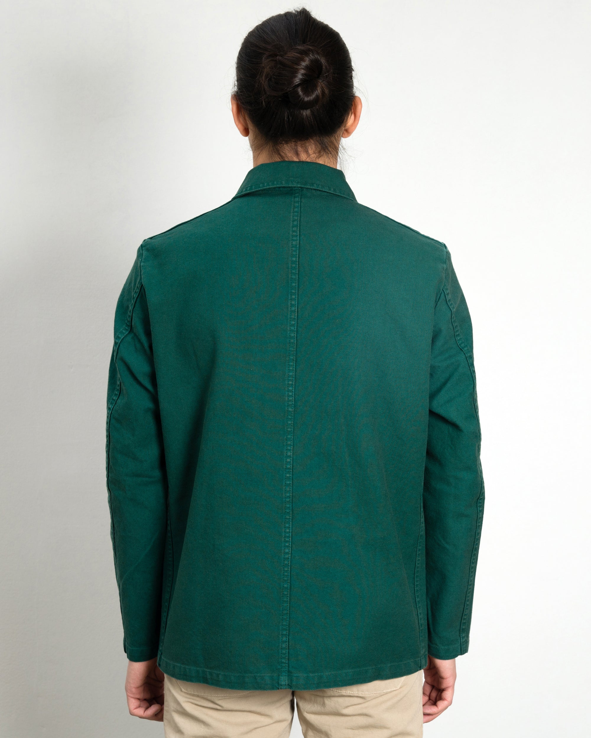 Workwear Jacket 5C in Twill Fabric - Bottle