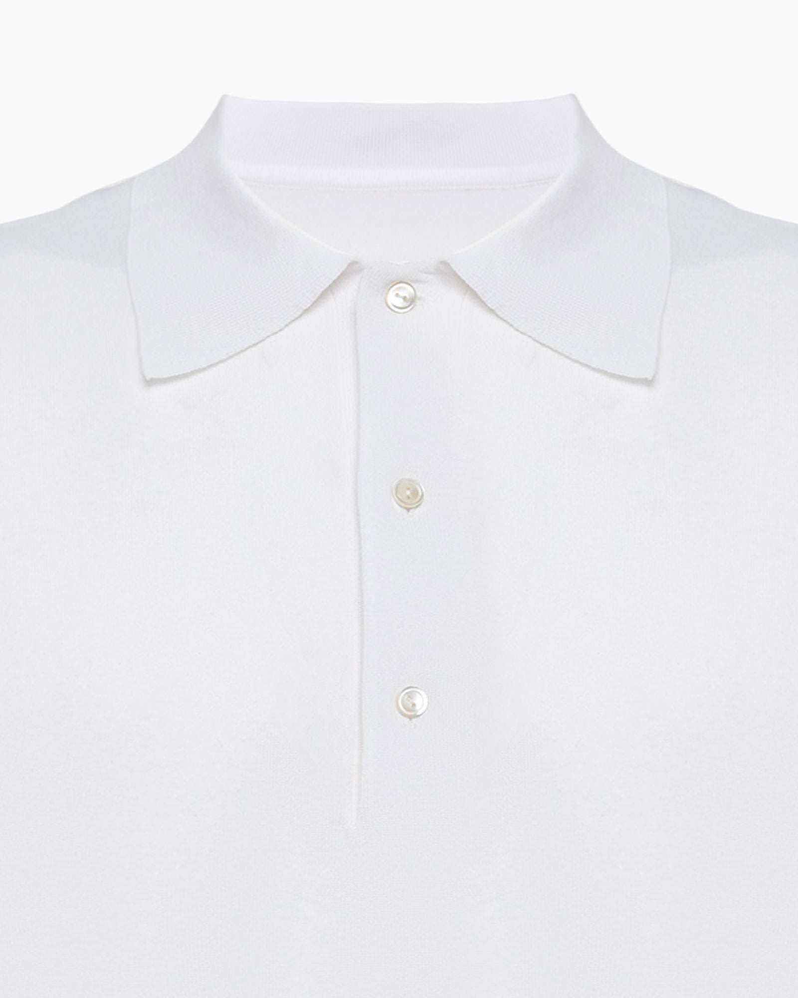 Wholegarment Polo Shirt - White