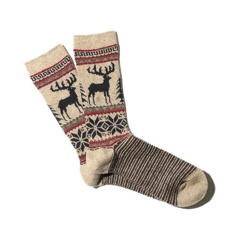 Wool Deer Snow Jacquard Socks