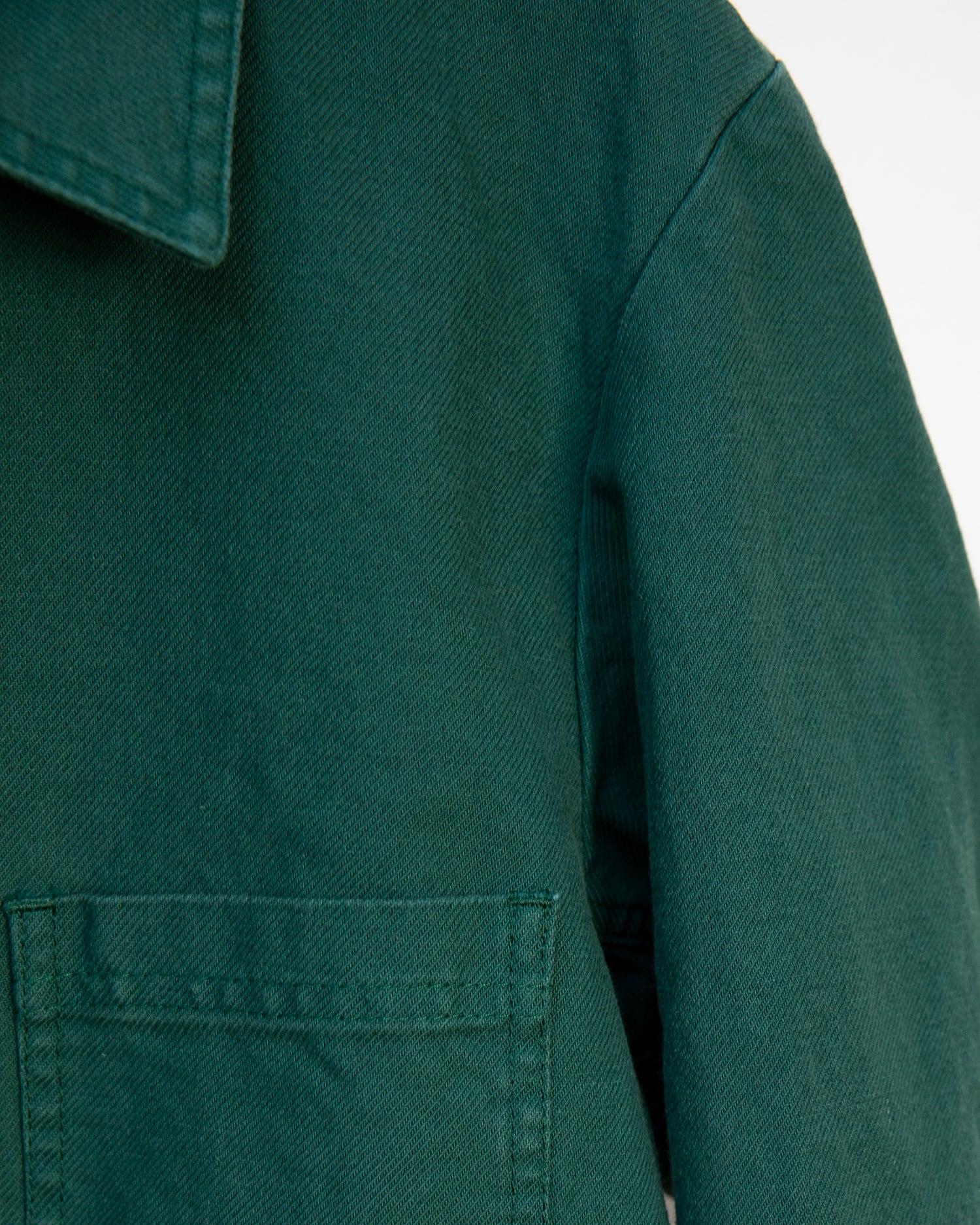 Workwear Jacket 5C in Twill Fabric - Bottle