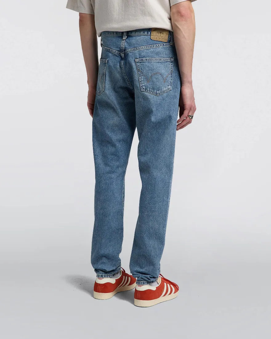 Slim Tapered Jeans - Yoshiko Left Hand Denim - Blue Light Used
