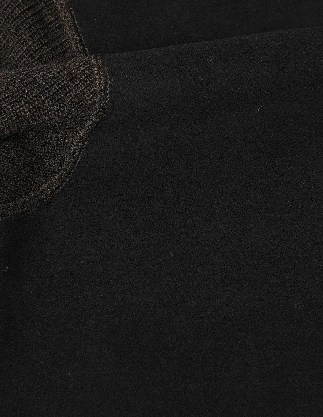 Moleskin Cardigan Dry Wool Ebony