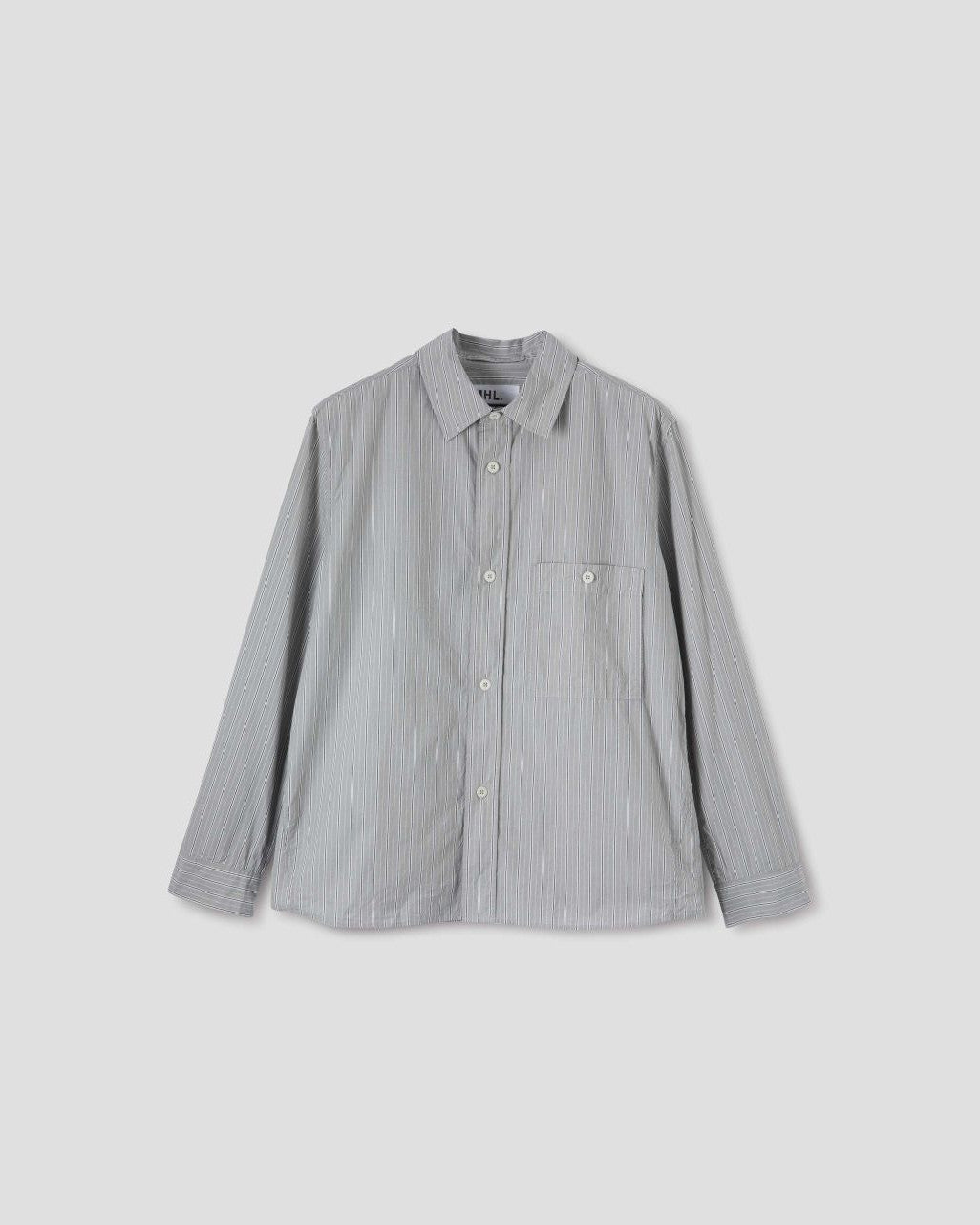 MHL Overall Shirt PJ Stripe - Grey/Black