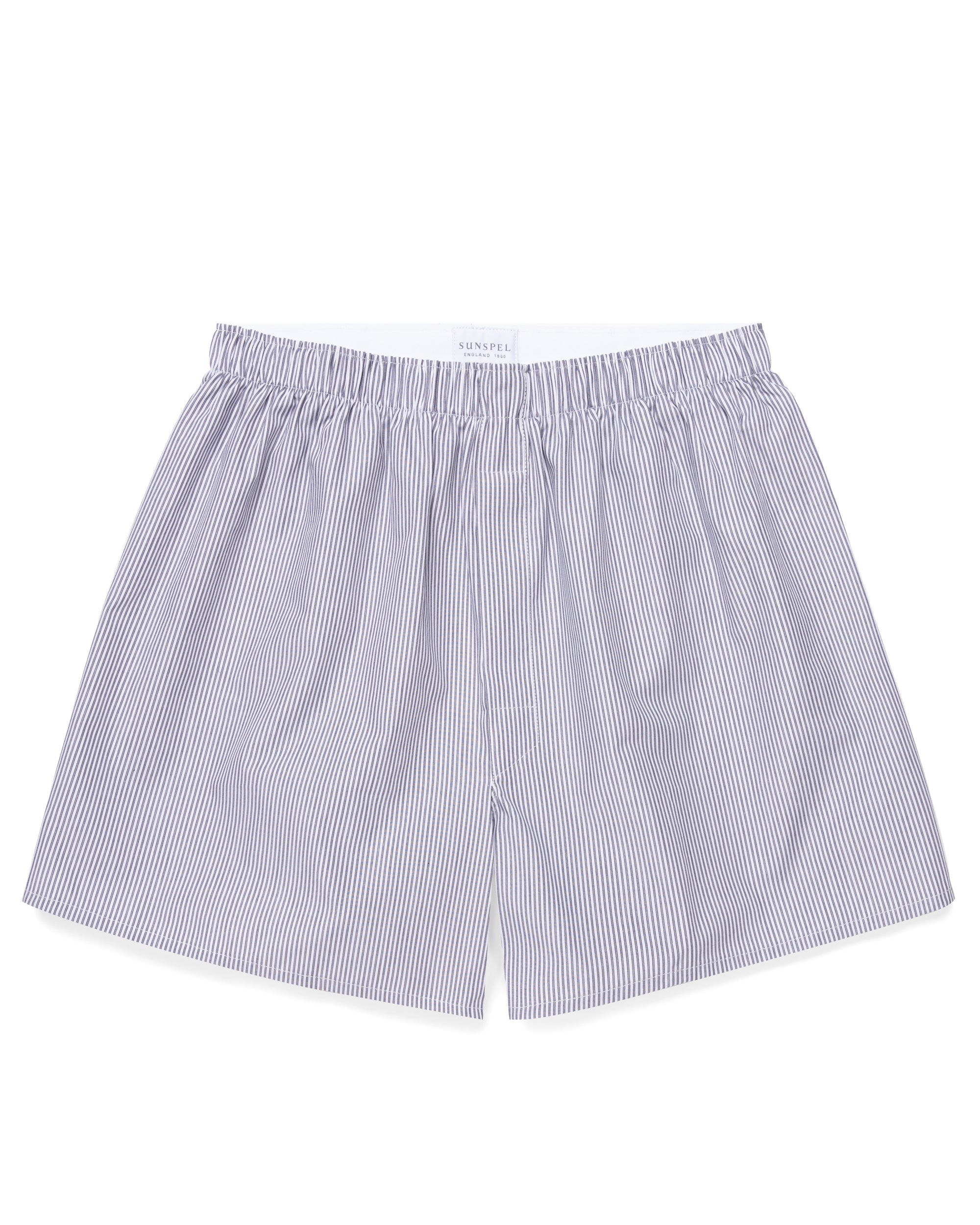 Woven Boxer Short - Navy/White Bar