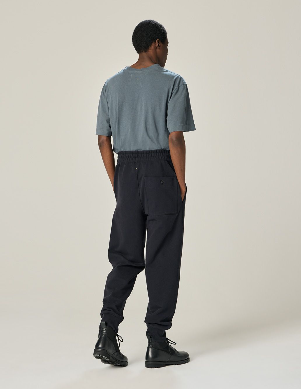 Flatlock Jogger Dry Loopback Jersey - Off Black