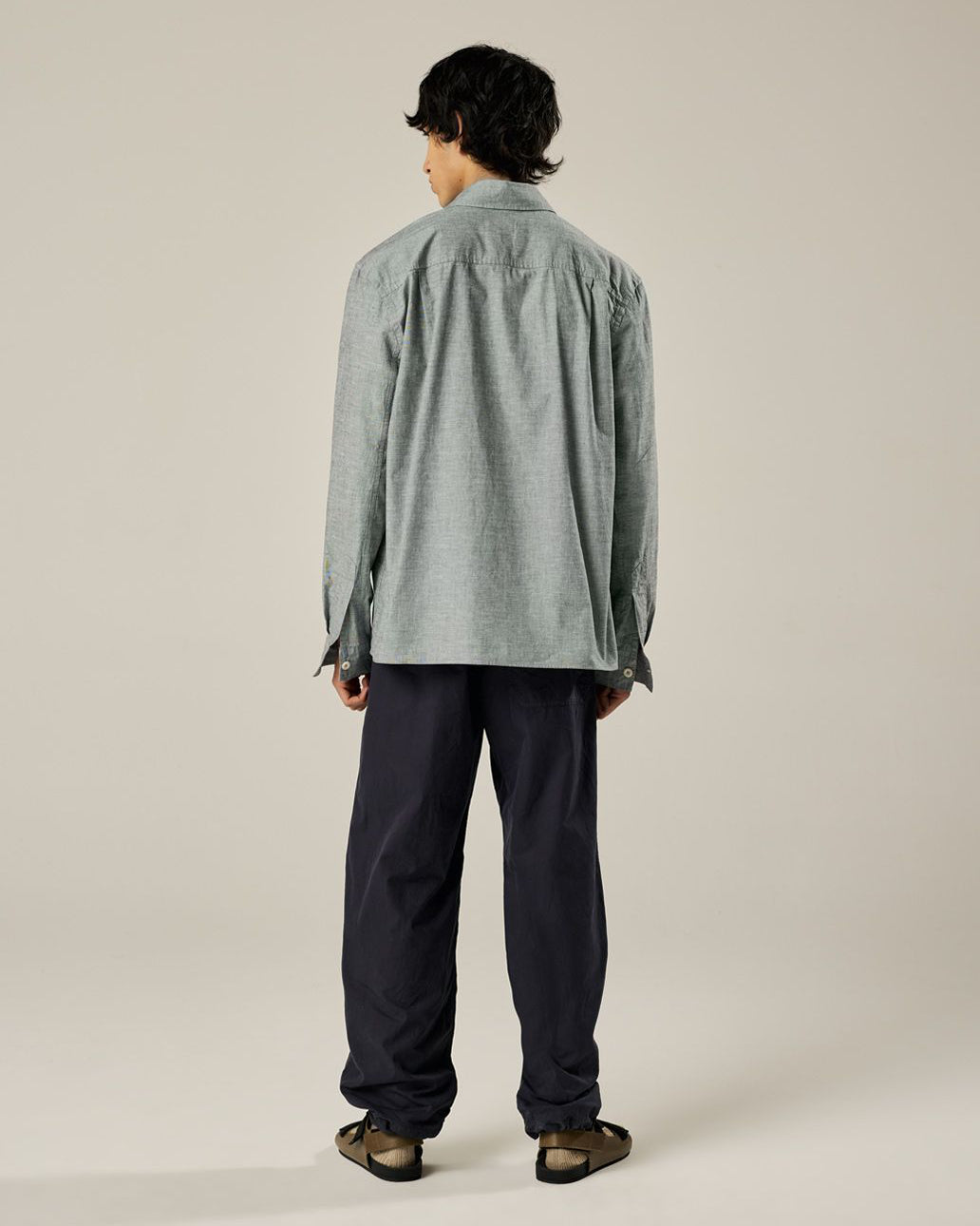 Overall Shirt Cotton Linen - Dusty Blue