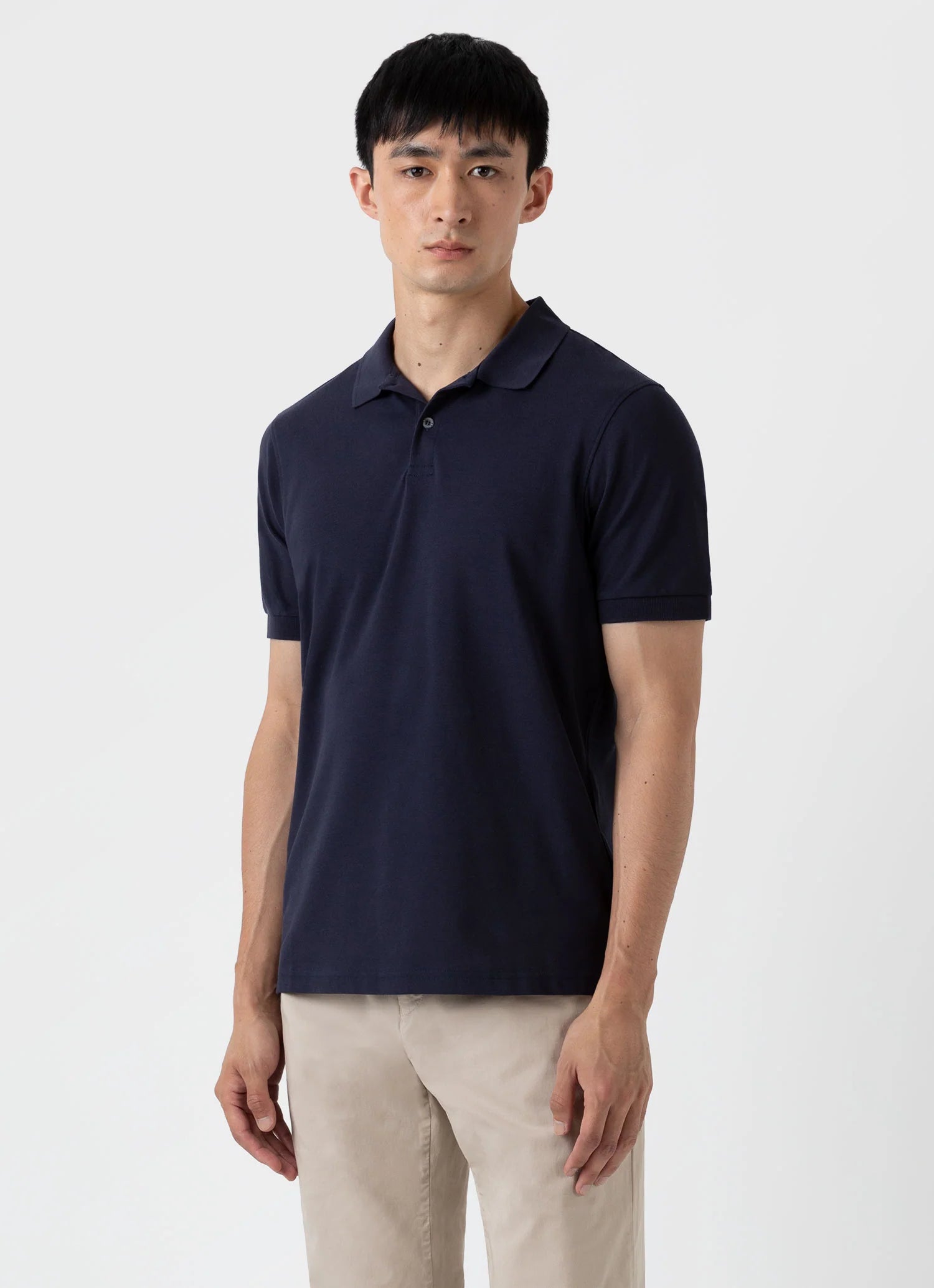 Piqué Polo Shirt - Navy