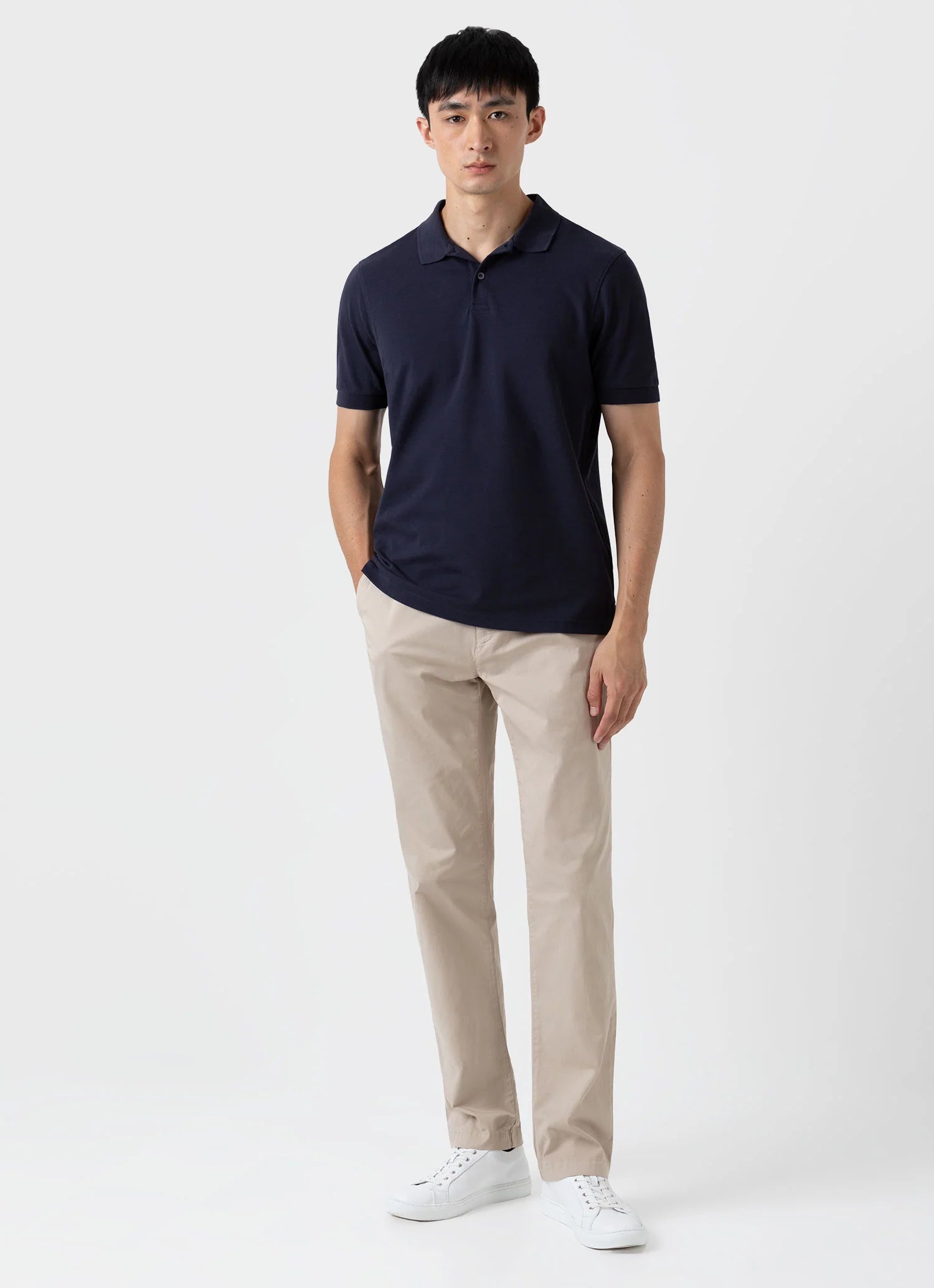 Piqué Polo Shirt - Navy