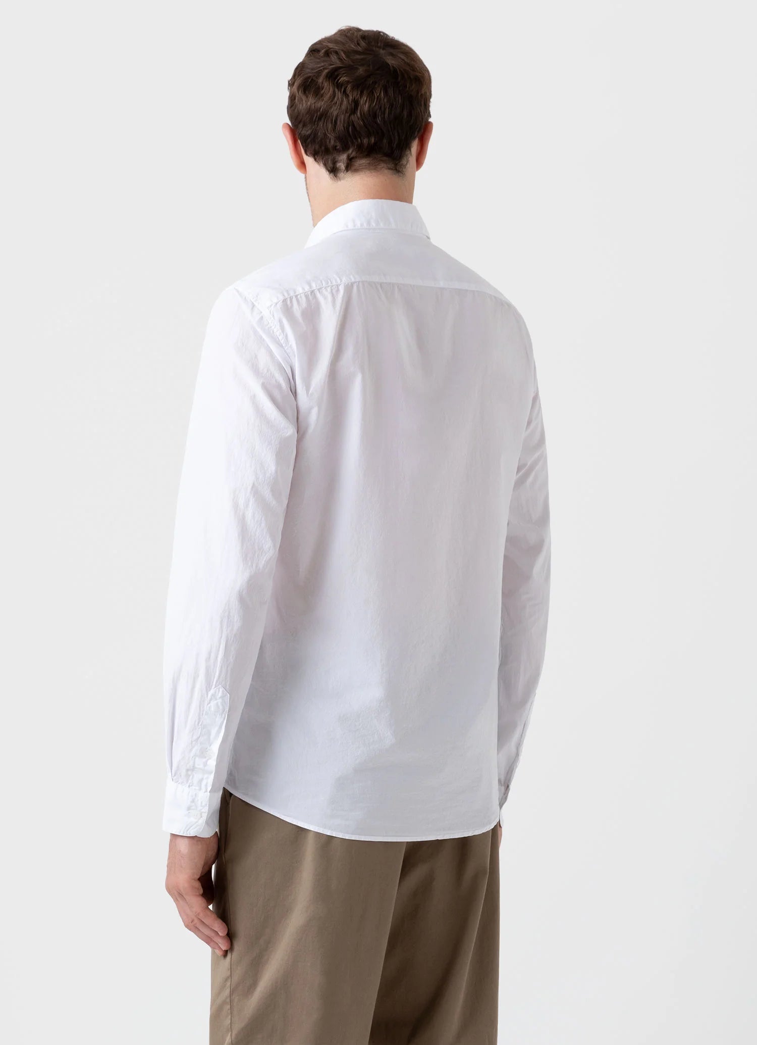 Lightweight Poplin Shirt - White