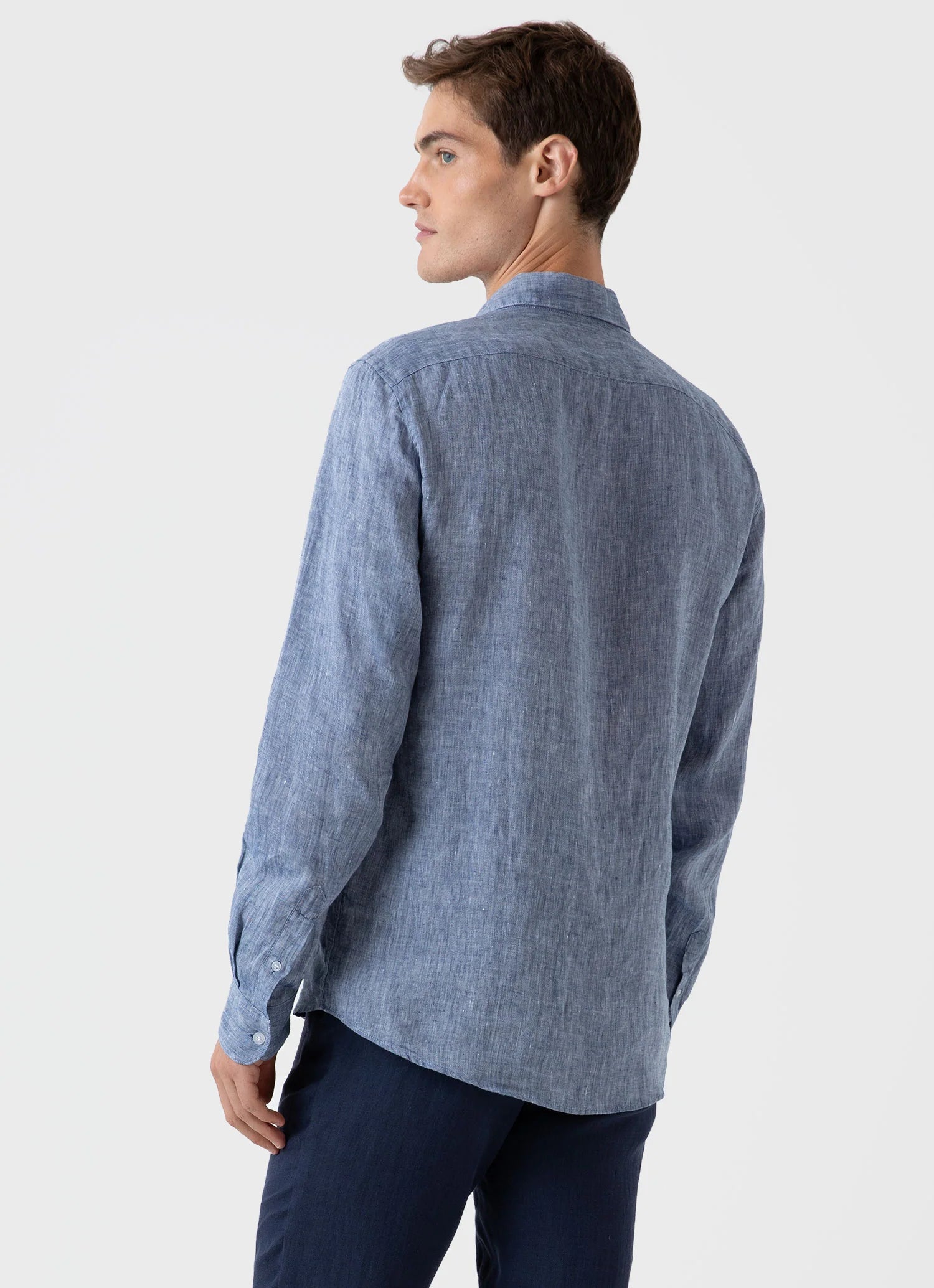 Casual Linen Shirt  - Bluestone
