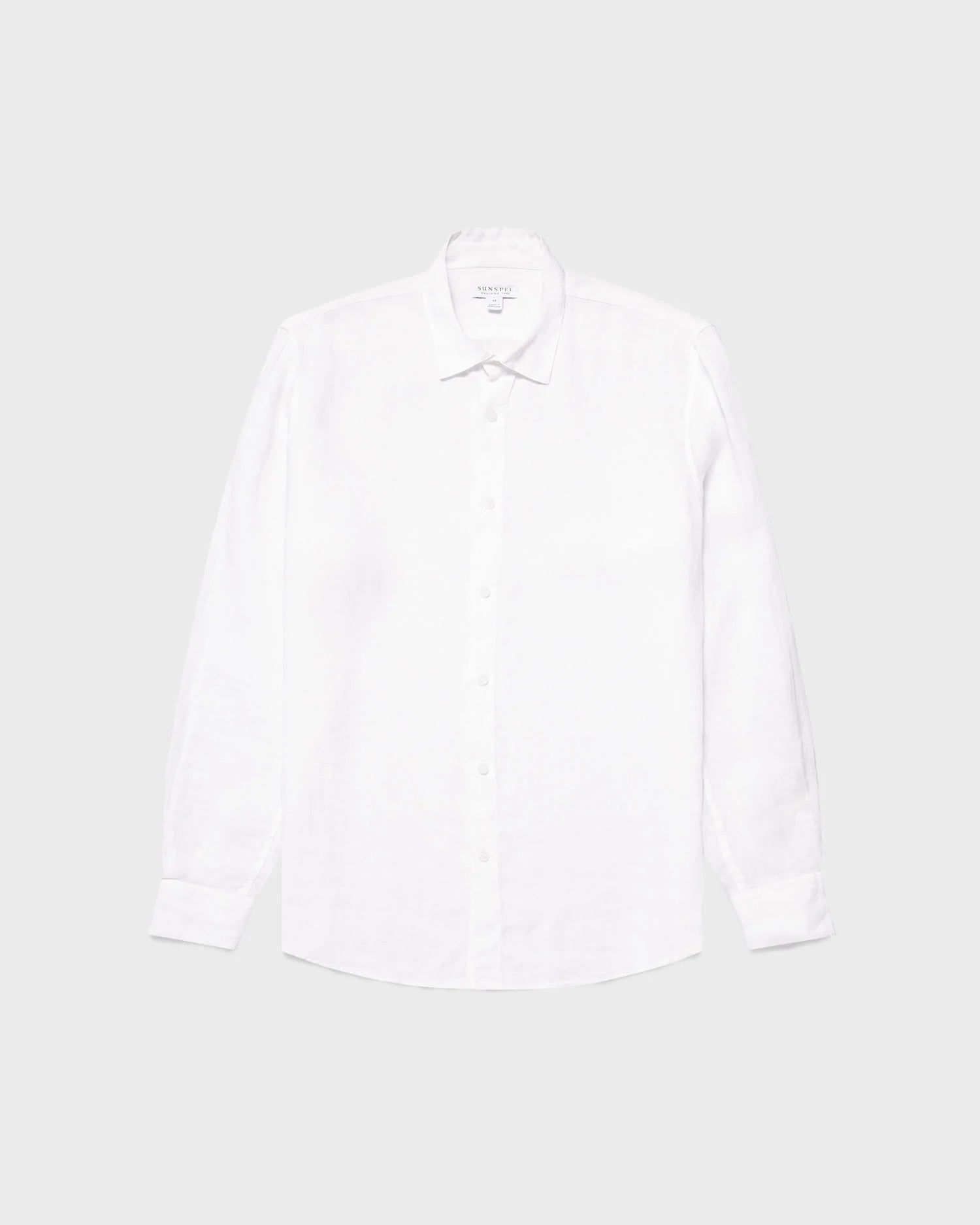 Casual Linen Shirt Stripe - White