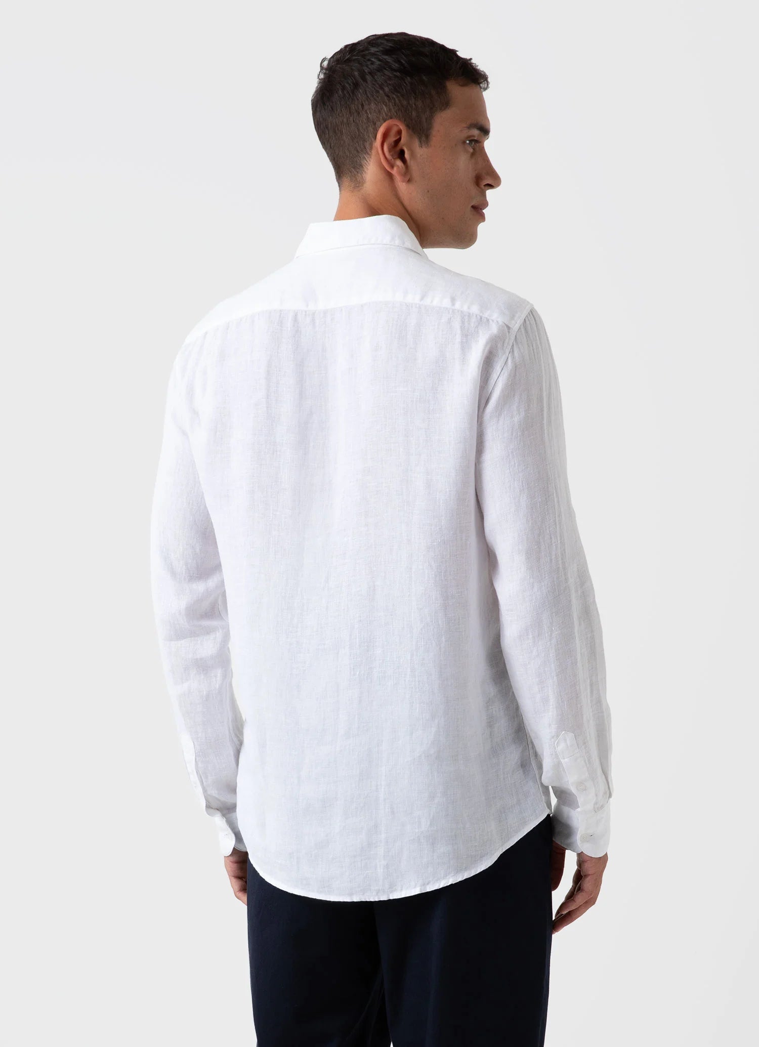 Casual Linen Shirt - White