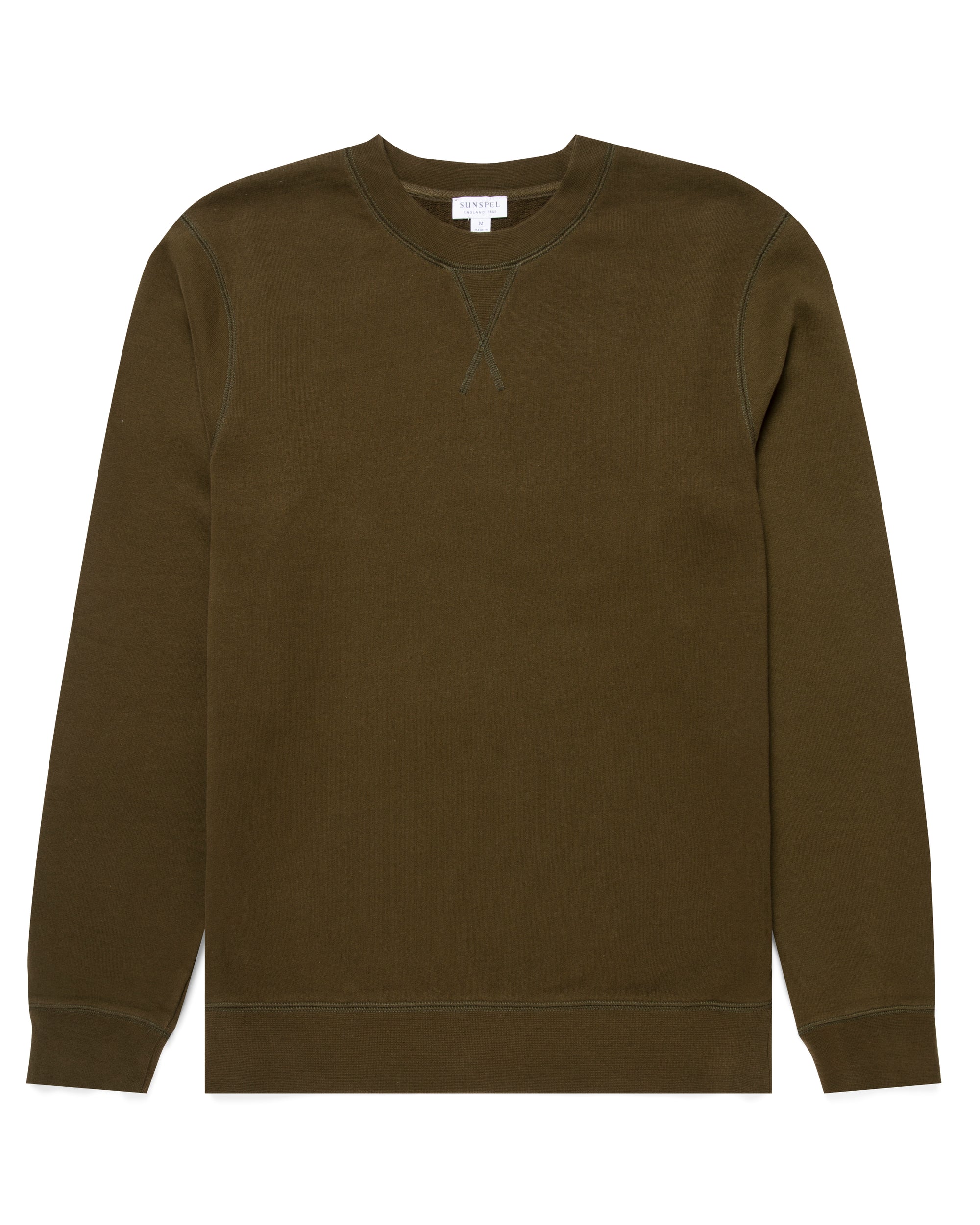 Cotton Loopback Sweatshirt - Dark Moss