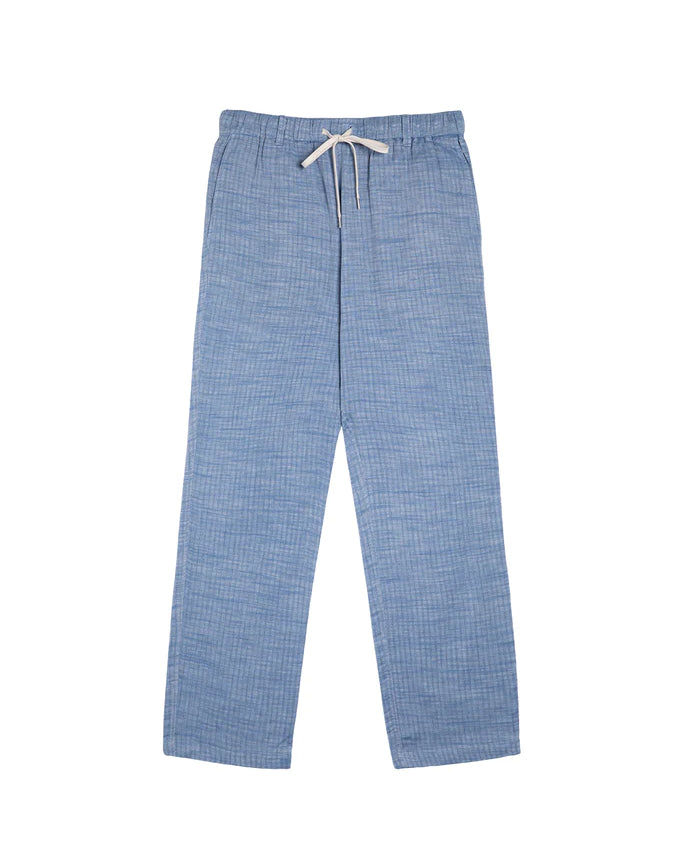 Double Gauze Relaxed Pants - Faded Blue